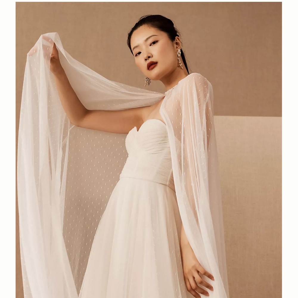 BHLDN Jenny Yoo Tory cape (brand new)